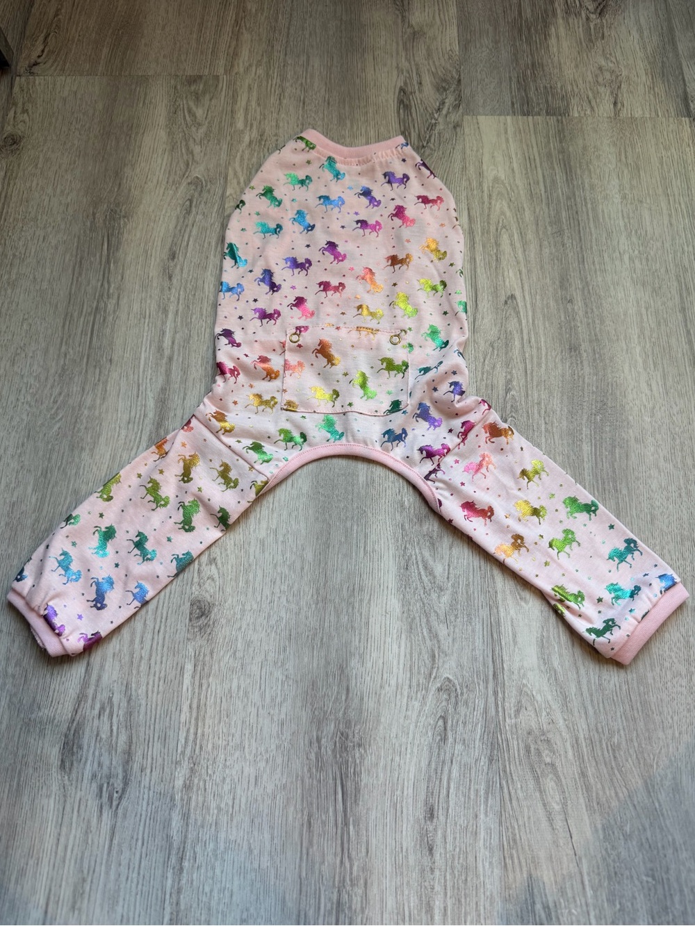 Small Dogs / Pets - Pink Unicorn Print - One-Piece Romper PJ’s - size Small